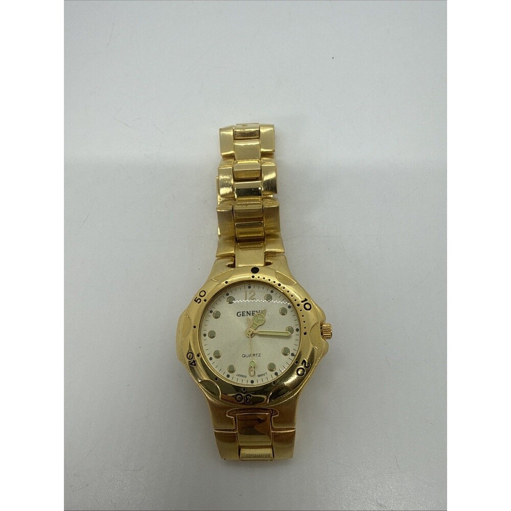 GENEVA WATHCH GOLD DIAL  GOLD STRAP